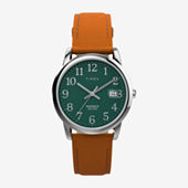 Timex® Easy Reader Mens Black Leather Strap Watch T2H2919J