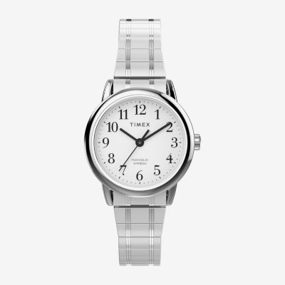 Timex Easy Reader Womens Silver Tone Stainless Steel Strap Watch Tw2w52300jt