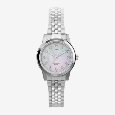 Timex Main Street Womens Silver Tone Stainless Steel Strap Watch Tw2w35200jt