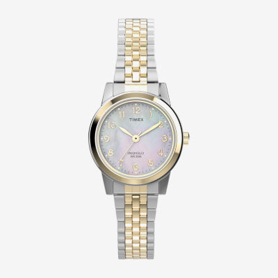 Timex Main Street Womens Two Tone Stainless Steel Strap Watch Tw2w35300jt