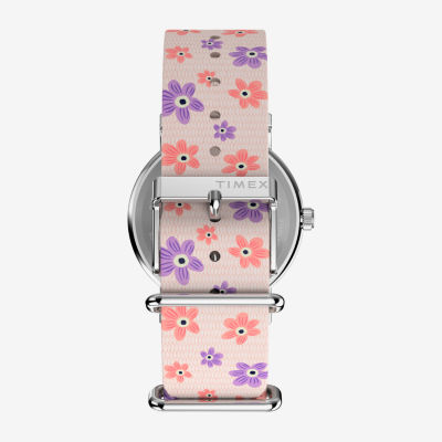 Timex Peanuts Womens Pink Strap Watch Tw2w33200jt