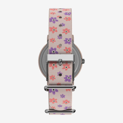 Timex Peanuts Womens Pink Strap Watch Tw2w33400jt