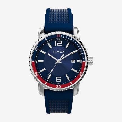 Timex Dress Mens Blue Strap Watch Tw2w60500ji