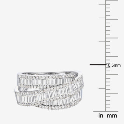 Womens Lab Created Emerald, Sapphire or Ruby 14K Gold Over Silver Sterling Cocktail Ring