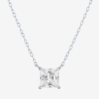 Yes, Please! Womens Lab Created White Sapphire Sterling Silver 2-pc. Jewelry Set