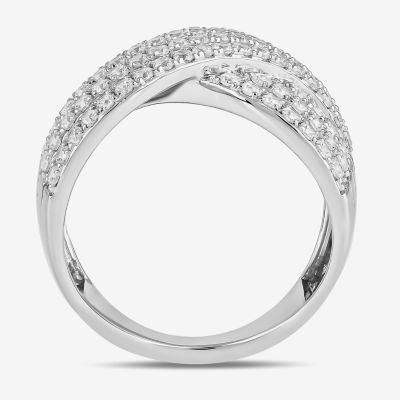 1 CT. T.W. Lab Grown White Diamond Sterling Silver Band