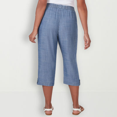 Alfred Dunner Blue Bayou Mid Rise Capris