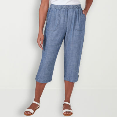 Alfred Dunner Blue Bayou Mid Rise Capris