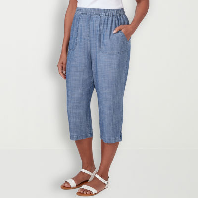 Alfred Dunner Blue Bayou Mid Rise Capris