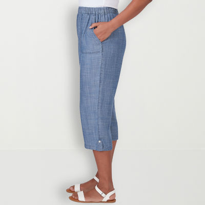 Alfred Dunner Blue Bayou Mid Rise Capris