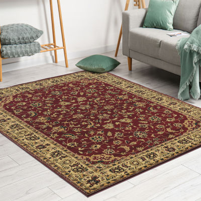 Castello Rachel Traditional Oriental Sarouk Indoor Rectangular Accent Rug