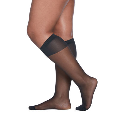Berkshire Hosiery Curvy Calf Sheer 1 Pair Plus Tall Trouser Socks Womens