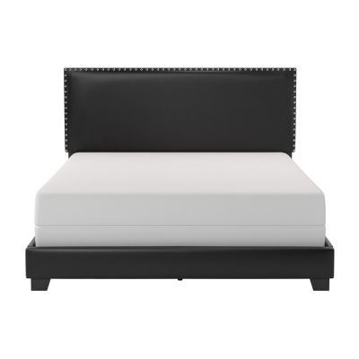 Gayle Nailheadtrim Upholstered Rectangular Bed