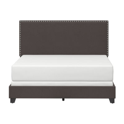 Gayle Nailheadtrim Upholstered Rectangular Bed