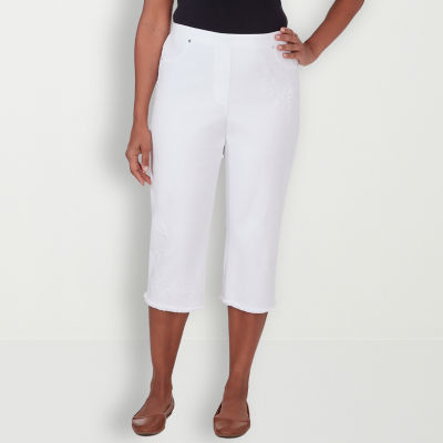 Alfred Dunner Blue Bayou Mid Rise Capris