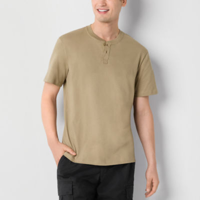 Arizona Mens Short Sleeve Henley T-Shirt