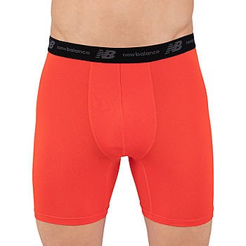 New Balance Men's Large Team Red Stripe Dry Fresh Trunk Underwear (Pack of  1)