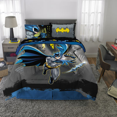 Warner Bros Batman Center Of Shadow Complete Bedding Set With Sheets,  Color: Gray - JCPenney