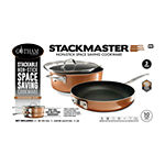 Gotham Steel Stackmaster 3-pc. Aluminum Dishwasher Safe Non-Stick Cookware Set