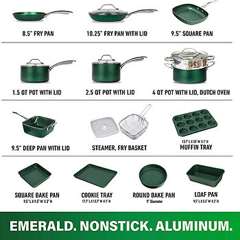 Gotham Steel Granitestone Emerald 10-Piece Non-Stick Cookware Set