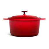 Tramontina Gourmet 6.5 qt. Round Enameled Cast Iron Dutch Oven in Gradated  Red with Lid 80131/048DS - The Home Depot