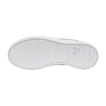 Puma Carina 2.0 Womens Sneakers, Color: White Silver -
