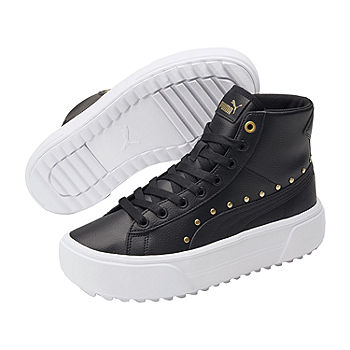 stad cultuur Mount Bank Puma Kaia Mid Stud Womens Sneakers, Color: Black Team Gold - JCPenney