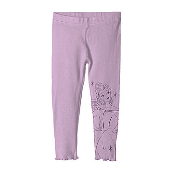Disney Collection Little & Big Girls Beauty and the Beast Belle Princess  Full Length Leggings, Color: Lilac - JCPenney