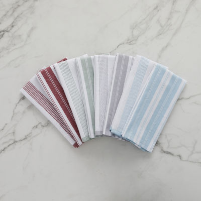 Cooks Striped Dual Purpose 4-Pc. Kitchen Towel Set