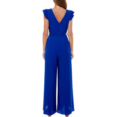 Sleeve Split Leg Jumpsuit