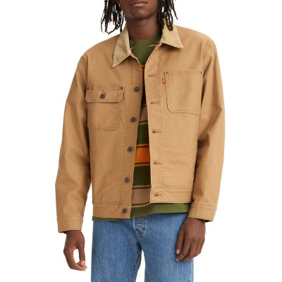 Levi's Mens Big and Tall Midweight Work Jacket, Color: Ww Strong Ermine ...