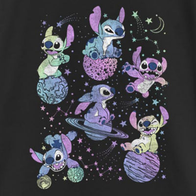 Little & Big Girls Disney Crew Neck Short Sleeve Lilo Stitch Graphic T-Shirt
