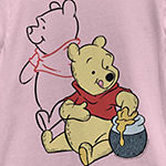Little & Big Girls Crew Neck Winnie The Pooh Short Sleeve Graphic T-Shirt
