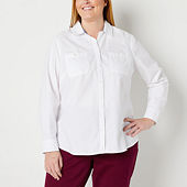 jcpenney women's oxford shirts