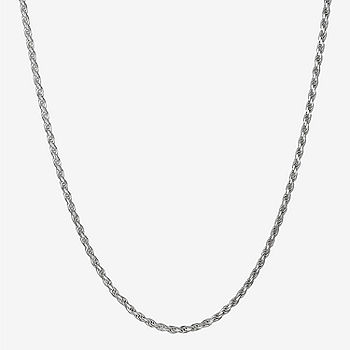 Sterling Silver 18-24 2.8mm Rope Chain, Color: Sterling Silver