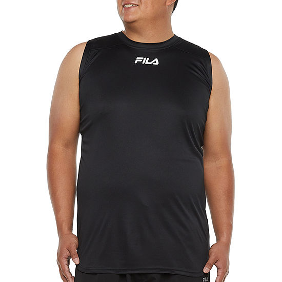Fila Mens Crew Neck Sleeveless Muscle T-Shirt Big and Tall