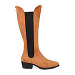 Journee Collection Womens Celesst Riding Boots Stacked Heel