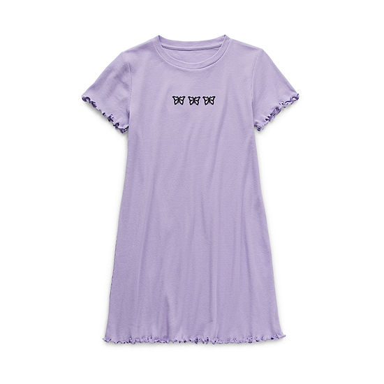 Thereabouts Little & Big Girls Short Sleeve Drop Shoulder Sleeve A-Line Dress