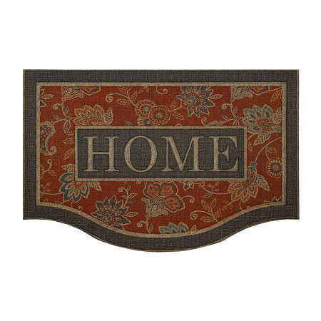 Mohawk Home Cozy Jacobean Polyester 24X36 Doormat, One Size, Black