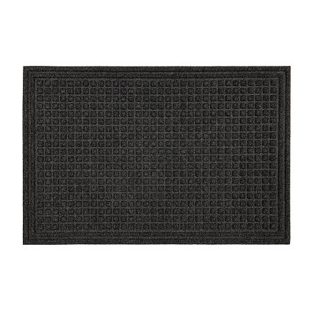 Mohawk Home Waffle Grid Impressions Utility Polyester Doormat, One Size, Brown