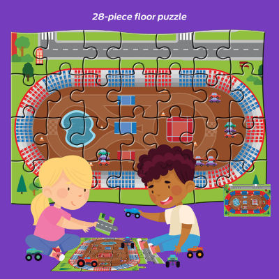 Hinkler Pull-Back-And-Go: Monster Trucks Floor Puzzle Play Mat Puzzle