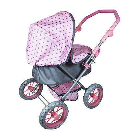 Lissi Doll Pram With Polka Dots Baby Play, One Size