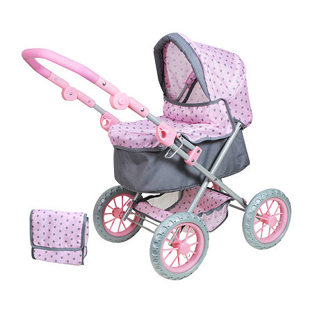 Lissi Doll Pram With Polka Dots Baby Play, One Size