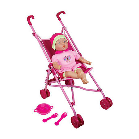 Lissi Doll Umbrella Stroller Set With Baby Doll Baby Play, One Size