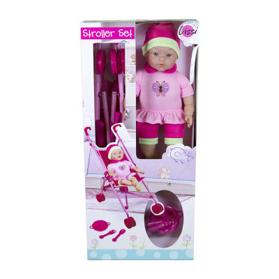 Lissi Doll Umbrella Stroller Set With Baby Doll Baby Play