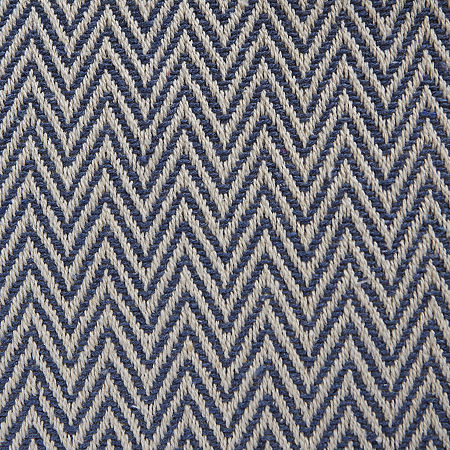 Design Imports French Blue Chevron Handloom Table Runners, One Size, Blue