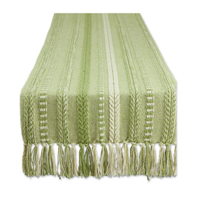 Design Imports Farmhouse Braided Stripe Table Runner