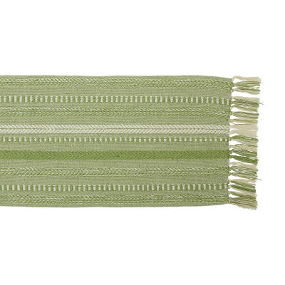 Design Imports Farmhouse Braided Stripe Table Runner