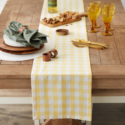 Design Imports Checkered Tabletop Table Runner