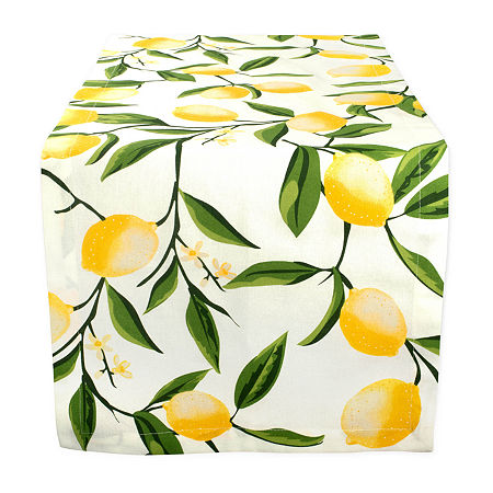 Design Imports Lemon Bliss Print Runner, One Size, Multiple Colors